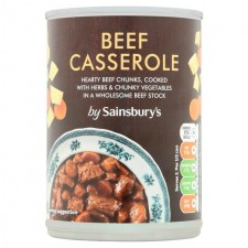 Sainsburys Beef Casserole 392g Can