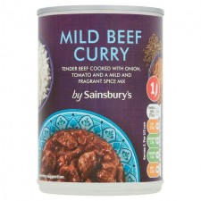 Sainsburys Mild Beef Curry 392g Can