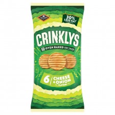 Jacobs Crinklys Cheese and Onion 6 Pack