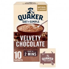 Quaker Oat So Simple Velvety Chocolate Porridge 10 Pack