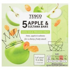 Tesco Apple and Sultana Bars 5 x 30g