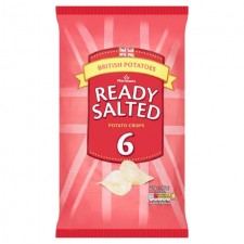 Morrisons Ready Salted Flavour Crisps 6 Pack