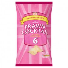 Morrisons Prawn Cocktail Flavour Crisps 6 Pack