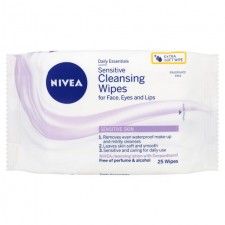 Nivea Daily Essentials Sensitive Cleansing Wipes 25