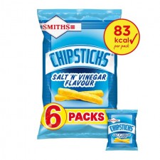 Smiths Salt and Vinegar Chipsticks 6 x 17g