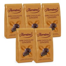 Retail Pack Thorntons Dark Chocolate Gingers Bag 5 x 100g (OR)