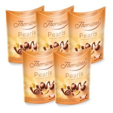 Retail Pack Thorntons Pearls Orange Velvet Chocolate 5 x 167g (OR)