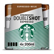 Starbucks Doubleshot Espresso Iced Coffee 4 x 200ml