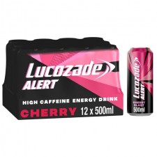 Lucozade Alert Cherry Blast Energy Drink Multipack 12 x 500ml