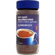 Sainsburys Rich Roast Decaffeinated Coffee Granules 200g