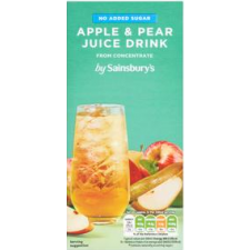 Sainsburys No Added Sugar Apple and Pear Juice Drink 1L