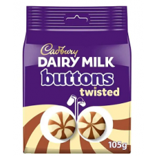 Retail Pack Cadbury Dairy Milk Twisted Button 10 x 105g 