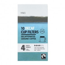 Marks and Spencer Ground Coffee One Cup Filter 10 Pack Decaffeinated