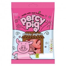 Marks and Spencer Britsuperstore Percy Pig Phizzy Pigtails 10x170g Pack Gift Wrapped Box