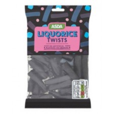 Asda Liquorice Twists Sweets 250g