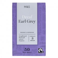Marks and Spencer Decaffeinated Earl Grey Tea 50 Teabags