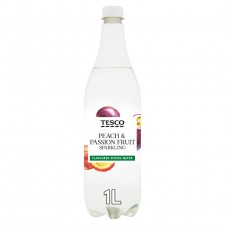 Tesco Peach and Passion Fruit Sparkling Water 1 Litre