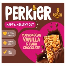 Perkier Madagascan Vanilla and Dark Chocolate Bar 3 x 37g