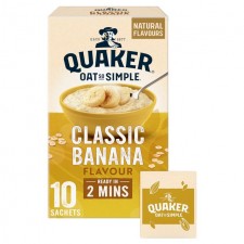 Quaker Oat So Simple Classic Banana Porridge 10 Pack