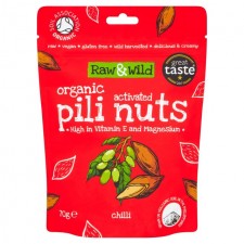 Raw and Wild Activated Pili Nuts Organic Chilli 70g