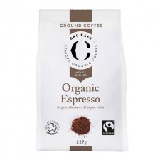 CRU Kafe Organic Fairtrade Espresso Ground Coffee 227g
