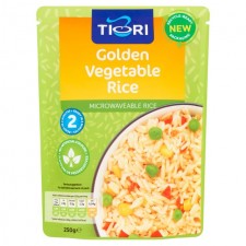 Tiori Golden Vegetable Microwave Rice 250g