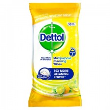 Dettol Power and Fresh Citrus Zest Wipes 30 Pack