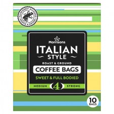 Morrisons Italian Coffee 10 Bags 75g