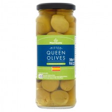 Morrisons Pitted Queen Olives In Brine 340g