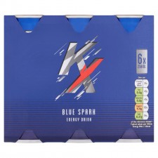 Tesco Blue Spark 6x250ml Cans