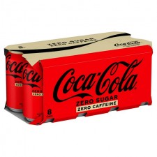 Coca Cola Zero Sugar and Caffeine Free 8 x 330ml