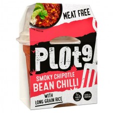 Plot9 Smoky Chipotle Bean Chilli with Long Grain Rice 260g