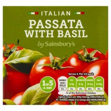 Sainsburys Italian Passata with Basil 500g