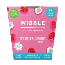 Wibble Raspberry and Coconut Jelly Pot 150g