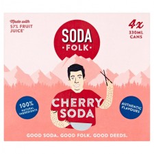Soda Folk Cherry Soda 4 x 330ml
