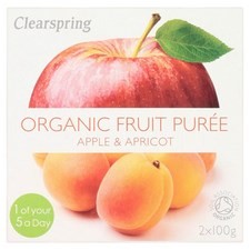 Clearspring Organic Apple and Apricot Puree 2 X 100g