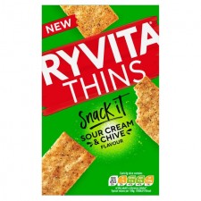 Ryvita Thins Sour Cream and Chive 125g