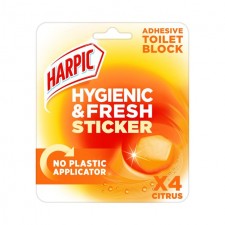 Harpic Hygiene and Fresh Sticker Citrus 4 Pack
