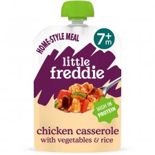 Little Freddie Organic Chicken Casserole with Vegetables and Rice 130g