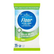 Morrisons Antibacterial Floor Wipes  Apple 15 per pack
