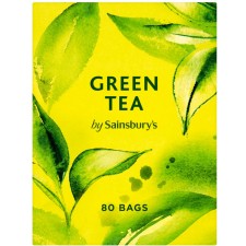 Sainsburys Green Tea Fairtrade 80 Teabags