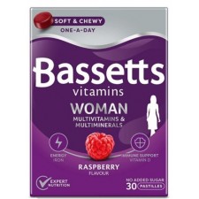 Bassetts Vitamins Woman Raspberry Flavour 30 Pastilles