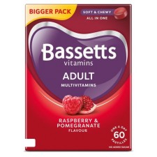 Bassetts Adult Multi Vitamin Raspberry And Pomegranate 60s