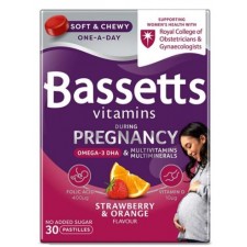 Bassetts Vitamins During Pregnancy Strawberry and Orange Flavour 30 Pastilles