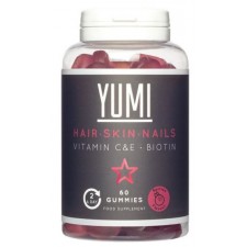 Yumi Hair Skin and Nails Gummies Berry Flavour 60 Per Pack