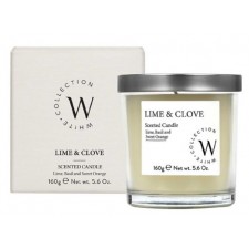 The White Collection Lime and Clove Candle 160g