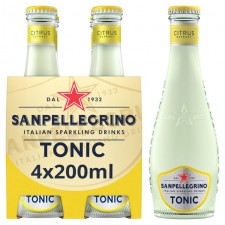 San Pellegrino Citrus Tonic Water 4x200ml Glass Bottles