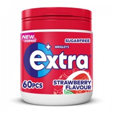 Wrigleys Extra Sugar Free Strawberry Gum 60 Pieces 84g