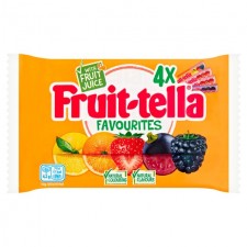 Fruit-tella Favourites Chewy Sweets Multipack 4 Pack 164g