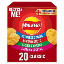 Walkers Classic Variety Crisps 20 per pack